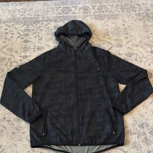 Vuori Men’s Outdoor Trainer Shell Full Zip Jacket - medium - black camo